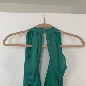 Green Floor Length Dress